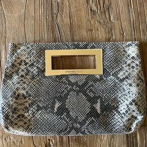 Michael Kors snakeskin clutch